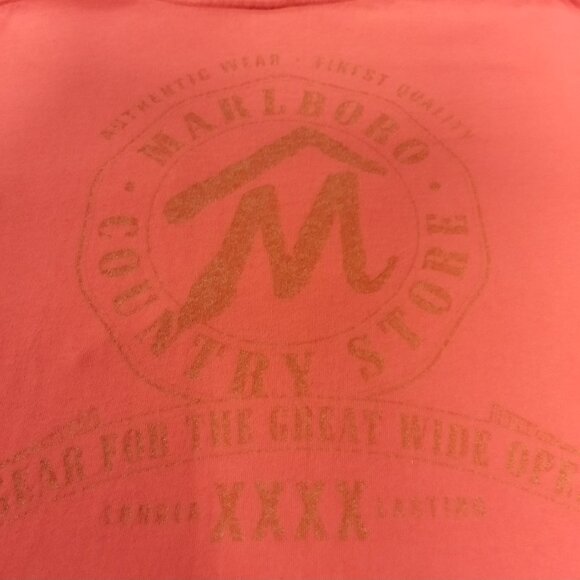 Vintage Marlboro Pocket T-shirt Men's Size XL Deadstock New with Tags NWT Red - Picture 8 of 9